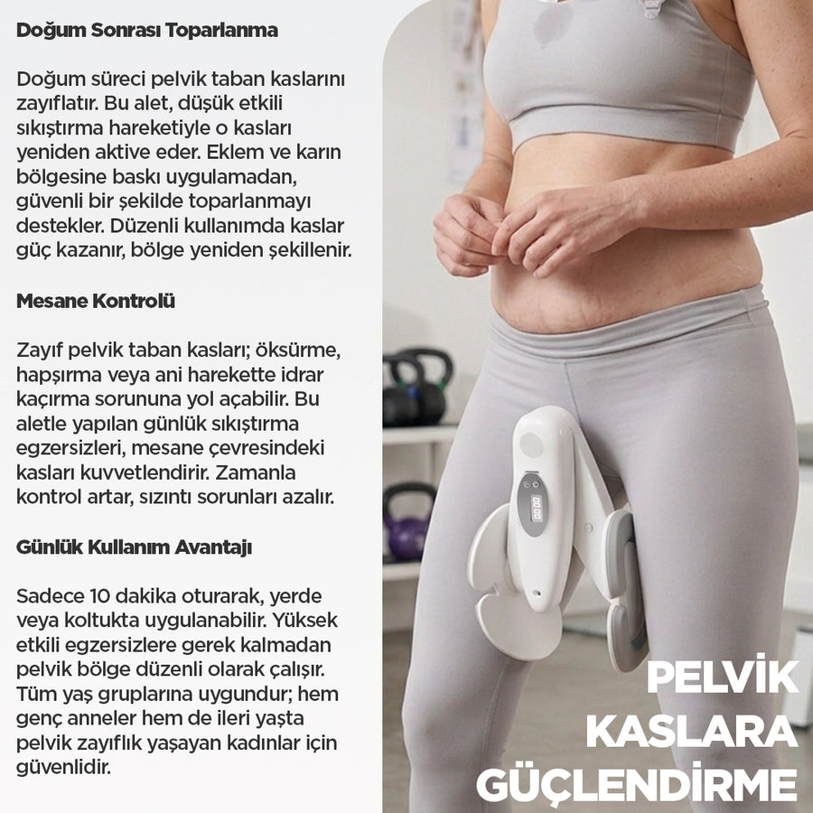 İç Bacak Egzersiz Aleti Thigh Master Kegel Cihazı Pelvik Taban Kas Aleti Kalça ve Kol Sıkılaştırıcı